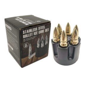 Stainless Steel Big Bullet Ice Grain Ice Calming Artifact – Gold