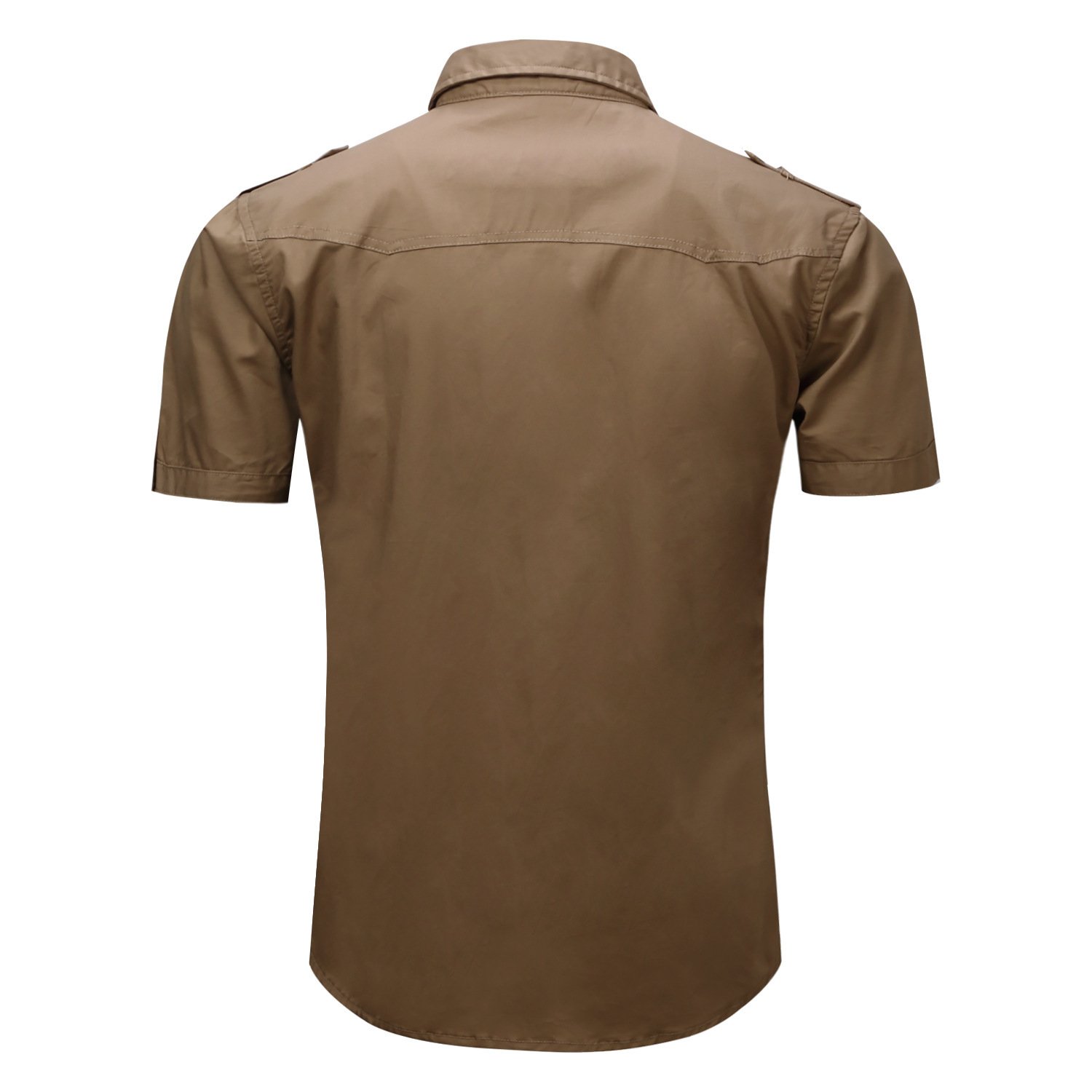 Men's Military Style Outdoor Cotton Short-sleeved Shirt - Image 9
