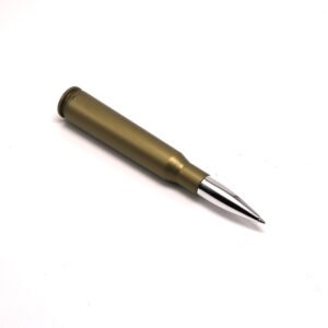 Simulation Bullet Weapon Advertising Pen Student Ballpoint Pen – Silver