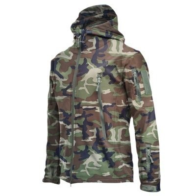 Men's Jacket Overalls Waterproof Fleece Camouflage Soft Shell Clothing Tactical Outdoor Keep Warm - Image 3