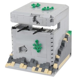 Small Particle Patchwork Toy Military Scene Guard Tower Station Base – Blockhouse Scene
