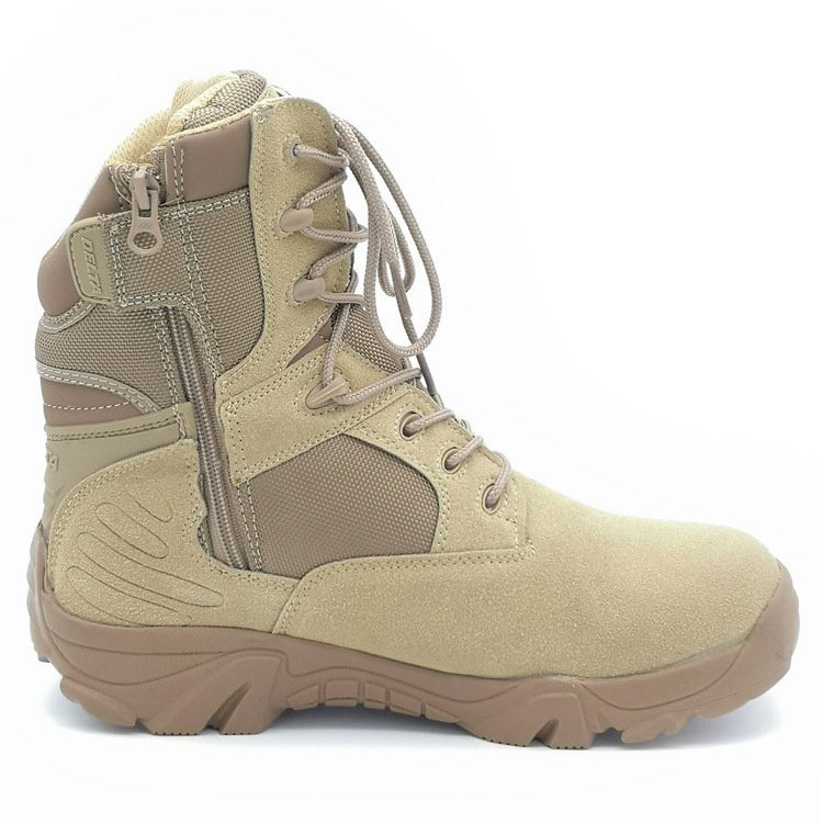 Men's Leather Suede Delta Military Boots - Image 2