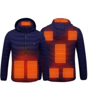 New Heated Jacket Coat USB Electric Jacket Cotton Coat Heater Thermal Clothing Heating Vest Men’s Clothes Winter
