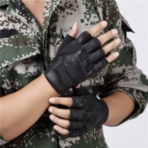 SEAL Free Soldier Half Finger Gloves Outdoor Combat Training Non-slip – Seal black, Onesize