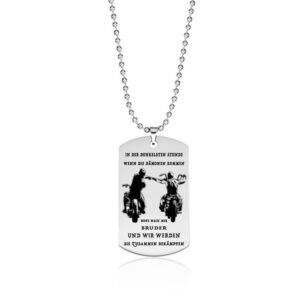 Stainless Steel Military Necklace Laser Engraving – NXD4