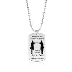 Stainless Steel Military Necklace Laser Engraving – NXD7