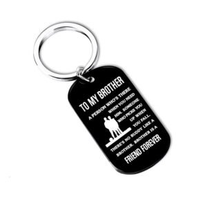 Stainless Steel Military Brand Keychain Necklace Jewelry – Black, Keychain