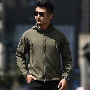 Men’s Jacket Overalls Waterproof Fleece Camouflage Soft Shell Clothing Tactical Outdoor Keep Warm