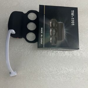 Simple Home Self-defense Flashlight Style Boxing Finger Cots – 3 Fingers Black