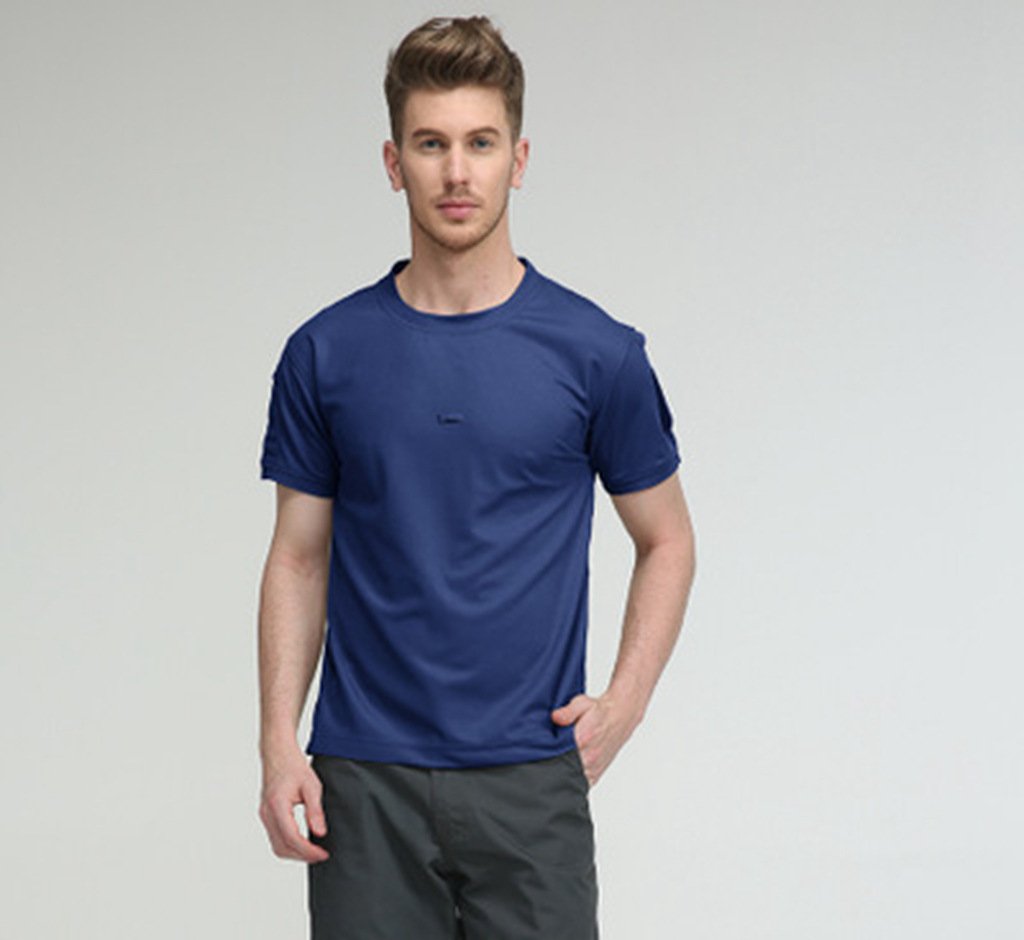 Loose Large Size Stretch Quick-drying Military Fan Training T-shirt